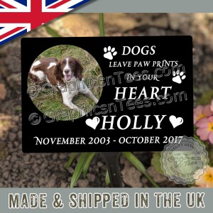 Pet Memorial Garden Plaque Personalised Photo Grave Marker Name Plate Sign